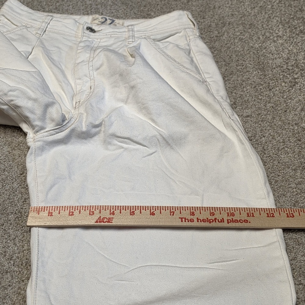 Free People We The Free Barrel Leg Jeans Womens 27 Ivory Cream High Rise Cotton - Picture 10 of 11